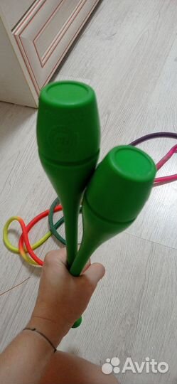 Для гимнастики булавы скакалка