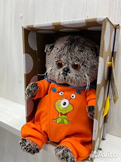 Мягкая игрушка Басик в комбинезоне