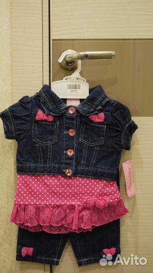 Джинсовый новый,костюм тройка