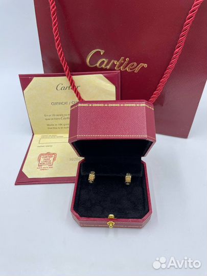 Серьги cartier love