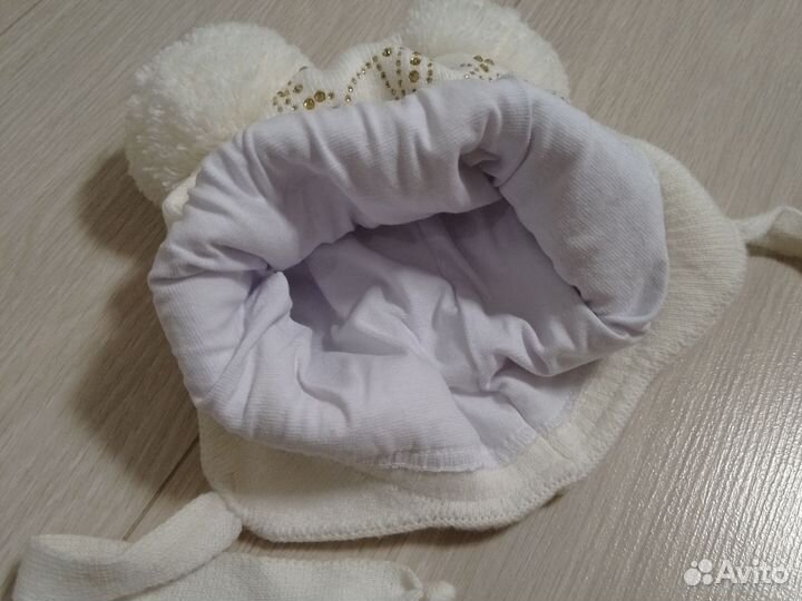 Шапки, перчатки на девочку 3 года и старше