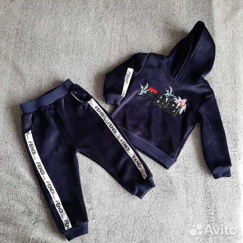 Костюмчик велюровый 80-86р