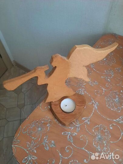 Handmade подсвечник ангел