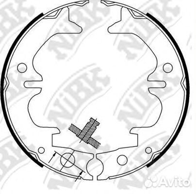 Комплект тормозных колодок FN0633 nibk