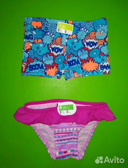 Плавки на мальчика и девочку, новые