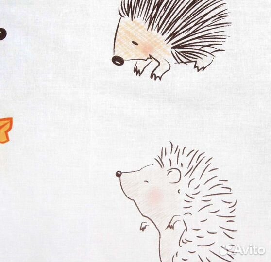 Бортики защитные в кроватку Amarobaby «Ёжики»