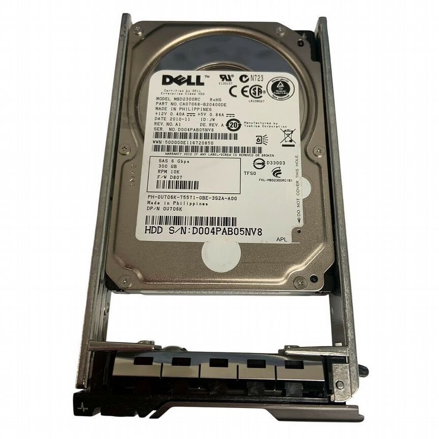 [U706K] Жесткий Диск Dell 300gb Sas 2,5 U706k