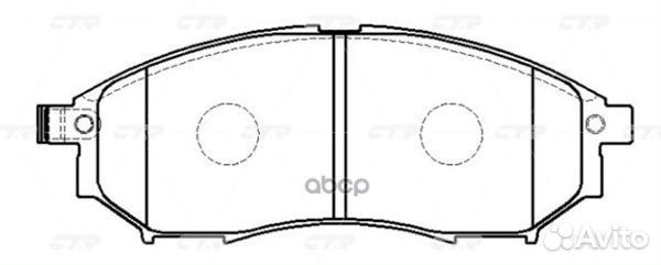 Колодки тормозные дисковые GK0853 CTR