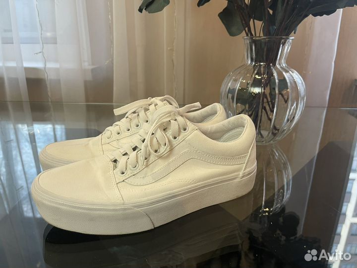 Кеды vans old skool белые унисекс