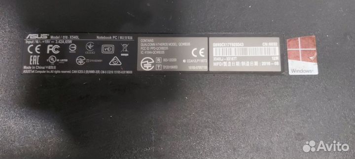 Ноутбук asus