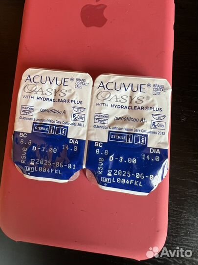 Линзы контактные acuvue oasys двухнедельные