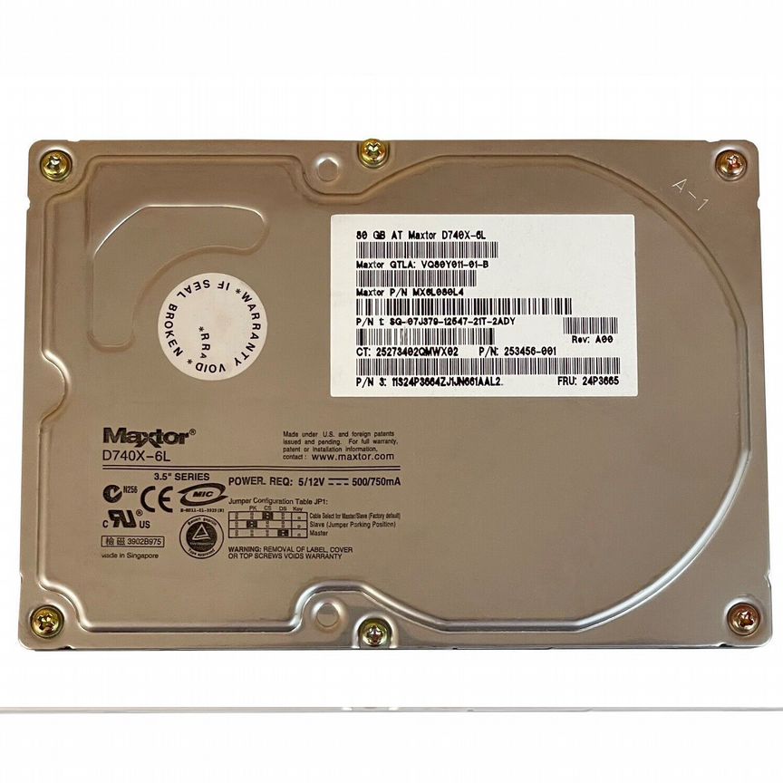 [6L080L4] Жесткий Диск Maxtor 80gb Ide 3.5" 6l080l4