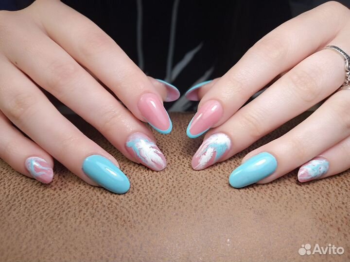 Маникюр, педикюр с покрытием