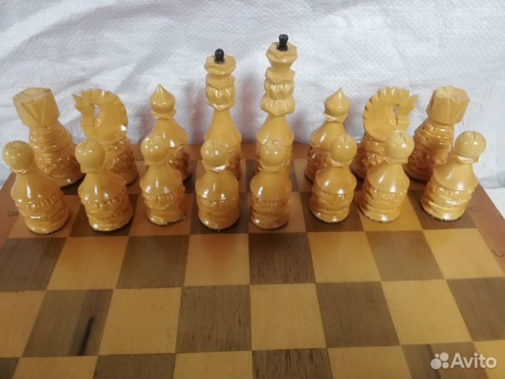 Большие резные шахматы Ручная работа