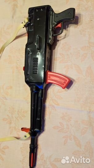 Игрушка автомат-пулемет с коробкой