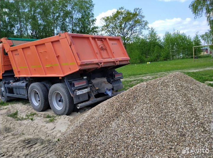 Гравий,Песок