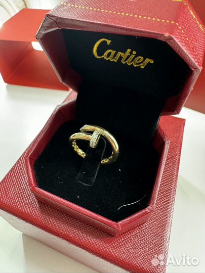 Золотое кольцо Cartier гвоздь