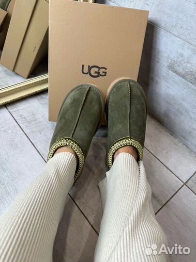 Ugg Tasman Slipper Tazz Platform Chestnut оливка