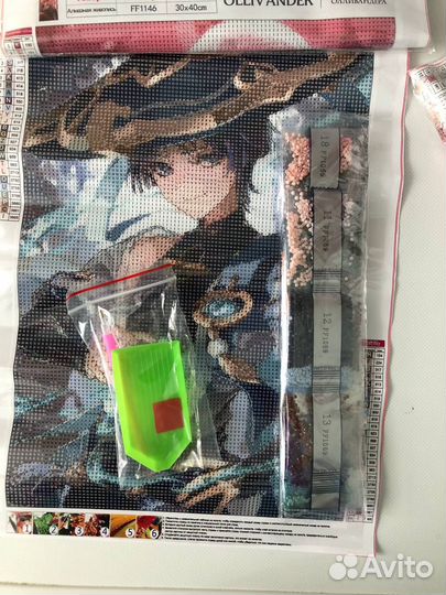 Алмазная мозаика геншин Скарамучча аниме новые