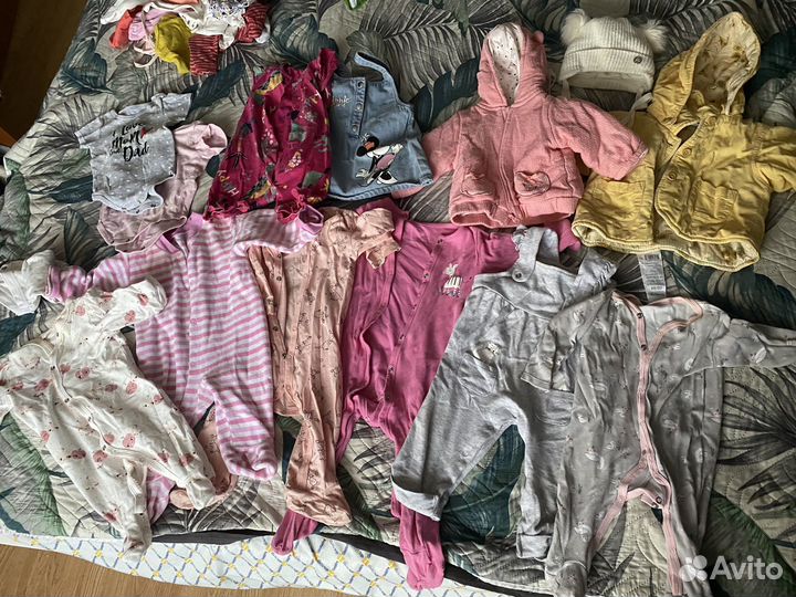 Вещи пакетом 62-74 на девочку