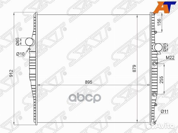 Радиатор Volvo VN 96-02 VL0004-VNL Sat