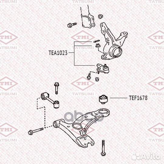 Опора шаровая toyota carina 92- лев./прав. TEA1