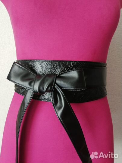 Женский широкий пояс кушак 026