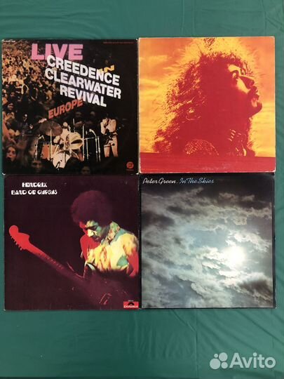 Винил Hendrix, Santana, Cream, Creedence, J.Mayall