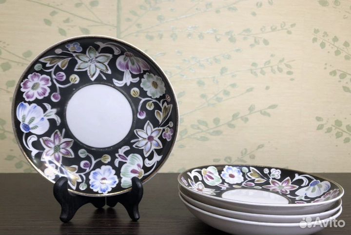 Старинное чайное блюдце. Вербилки. 1954-1963гг