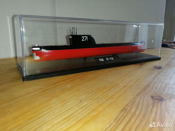 Модель подводной лодки К-19 в масштабе 1:350