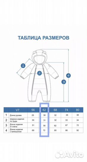 Комбинезон Sofuto демисезонный 62 размер