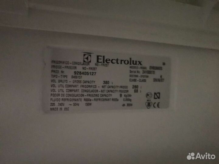 Холодильник Electrolux по запчастям