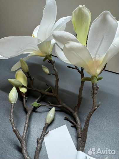 Цветок искусственный IKEA smycka смикка Магнолия
