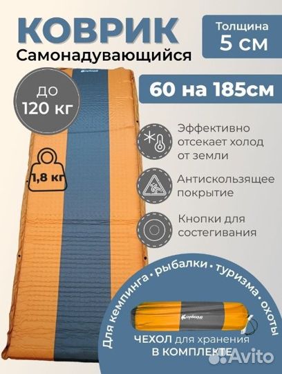 Самонадувающийся коврик-матрас