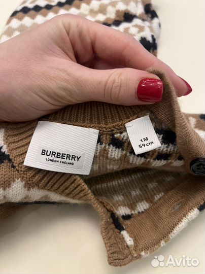 Комбизон шерстяной с шапкой Burberry оригинал