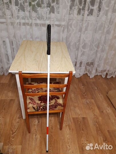 Трость металлическая тактильная