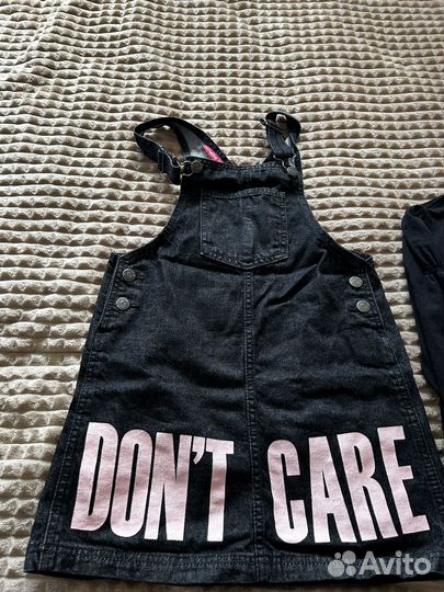 Джинсовый сарафан для девочки и кофта