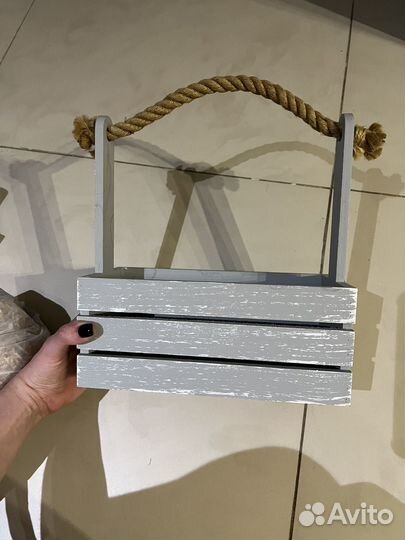 Корзинка деревянная декоративная