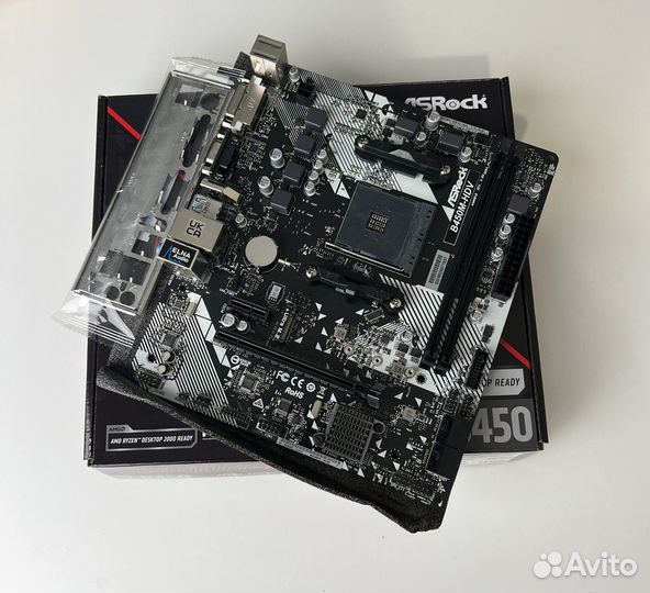 ASRock B450M-HDV R4.0 Новая (На гарантии)