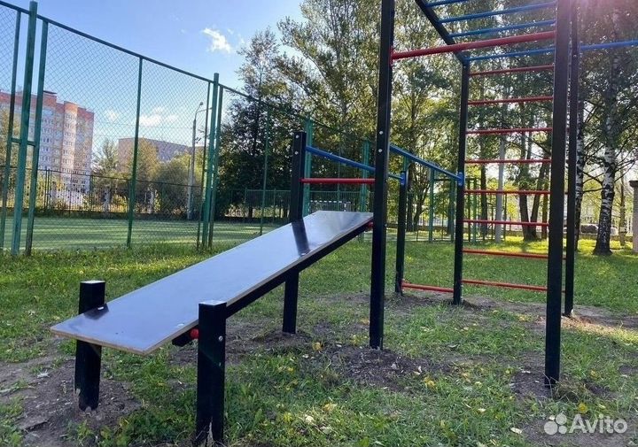 Воркаут площадка sswa турник брусья рукоход