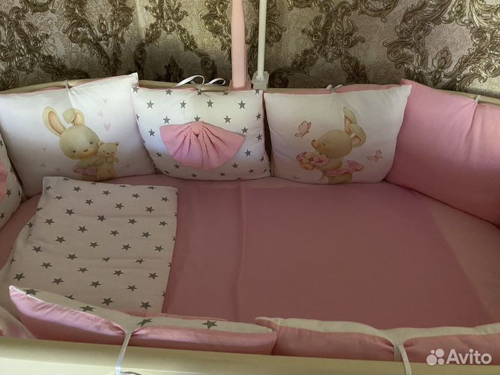 Кроватка-трансформер с маятником новая 8