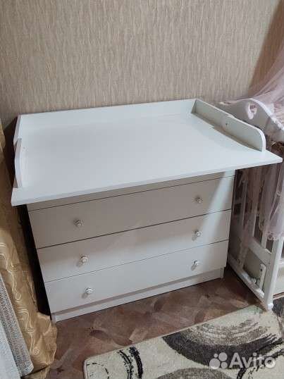 Пеленальный комод белый
