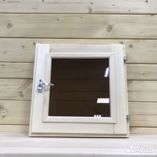 Окно для бани липа 400х400