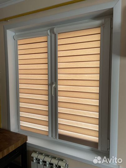 Рулонные шторы зебра 