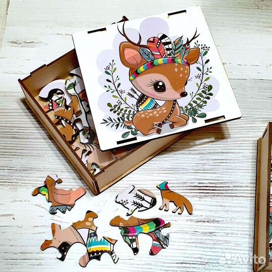 Деревянные пазлы