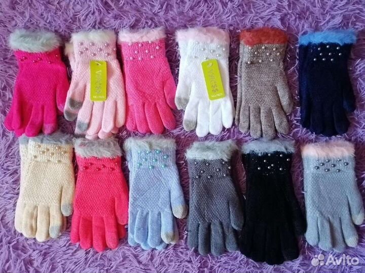Перчатки детские 2-14 лет