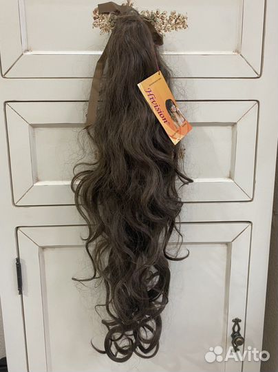 Волосы шиньон хвост накладной