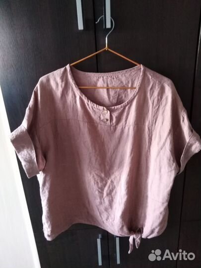 Блузка лен 50 размер