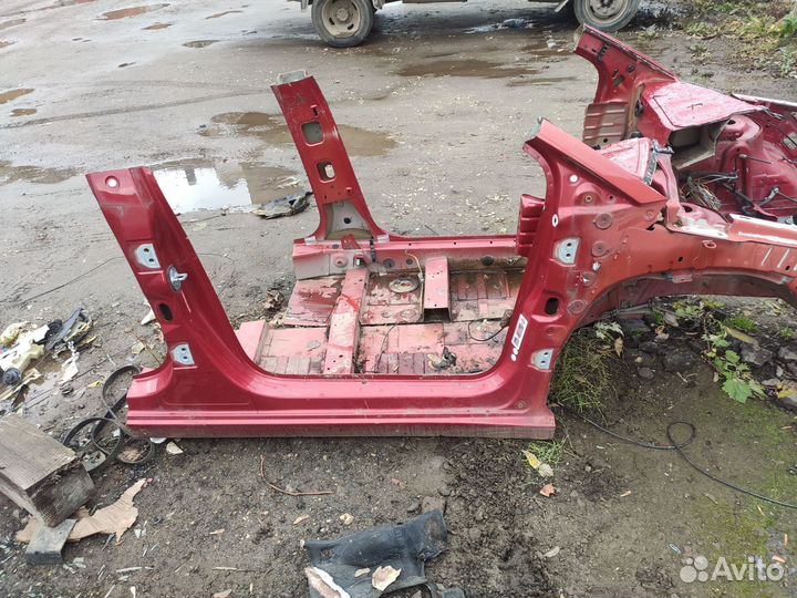 Порог со стойками правый Citroen C4 Ситроен С4