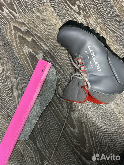 Лыжные ботинки детские серые 36 размер